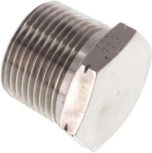 Hochdruck-Verschlussschraube Edelstahl V4A, NPT-Gewinde, bis 345 bar