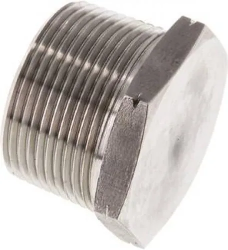 Hochdruck-Verschlussschraube Edelstahl V4A, NPT-Gewinde, bis 345 bar