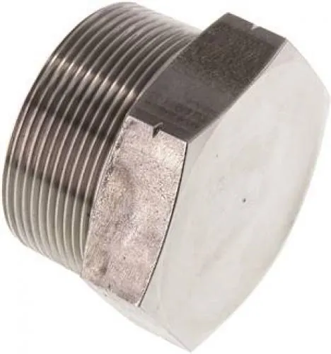 Hochdruck-Verschlussschraube Edelstahl V4A, NPT-Gewinde, bis 345 bar