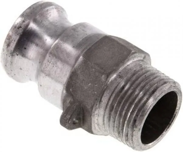 Kamlok-Stecker Aluminium Außengewinde Typ F