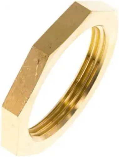 Sechskant-Gegenmutter aus Messing, Whitworth-Rohrgewinde, alle Größen