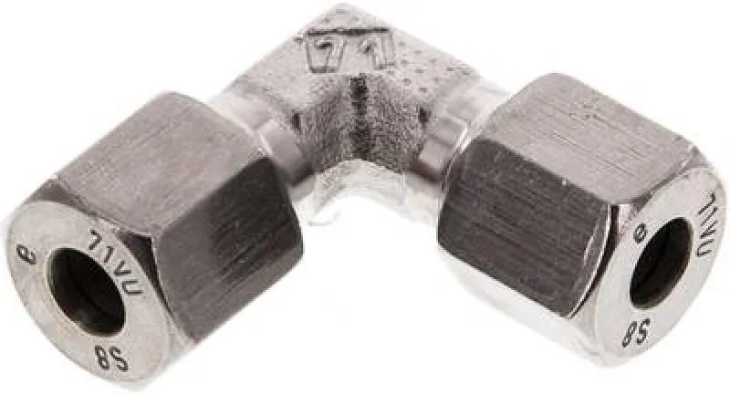 Winkel-Schneidringverschraubung Edelstahl DIN-2353 alle Größen