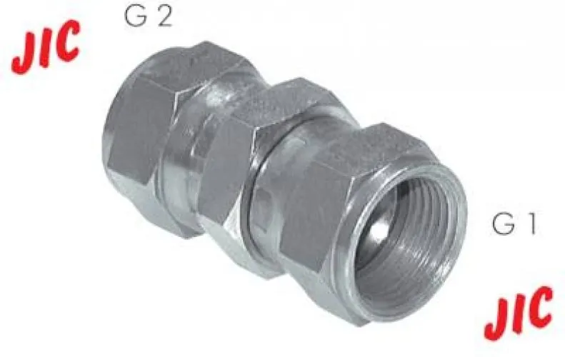 Gerade Verschraubung aus Stahl verzinkt, UNF-Gewinde, bis 310 bar, alle Größen