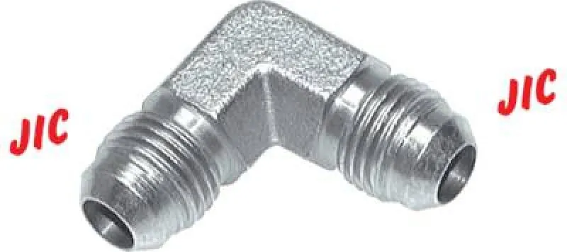 Hochdruck Winkel 90° Edelstahl V4A, UNF-Gewinde (JIC), bis 450 bar, alle Größen