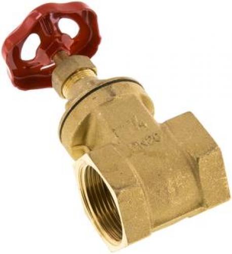 Muffen-Absperrschieber Messing bis 20 bar, alle Größen