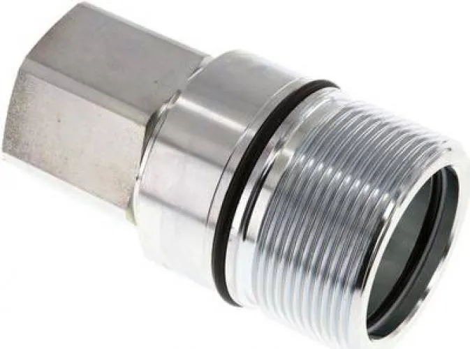 Schnellverschluss-Schraubkupplung Innengewinde ISO 14541 Stahl verzinkt