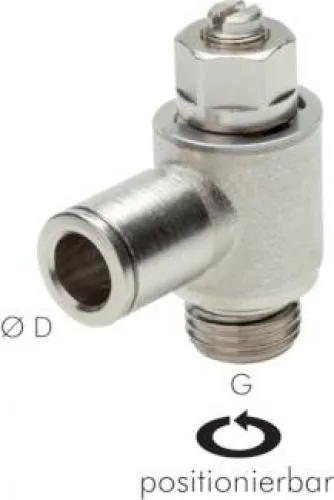 IQS Drosselrückschlagventil – mit Schlitzschraube MSV – alle Größen 4mm bis 12mm