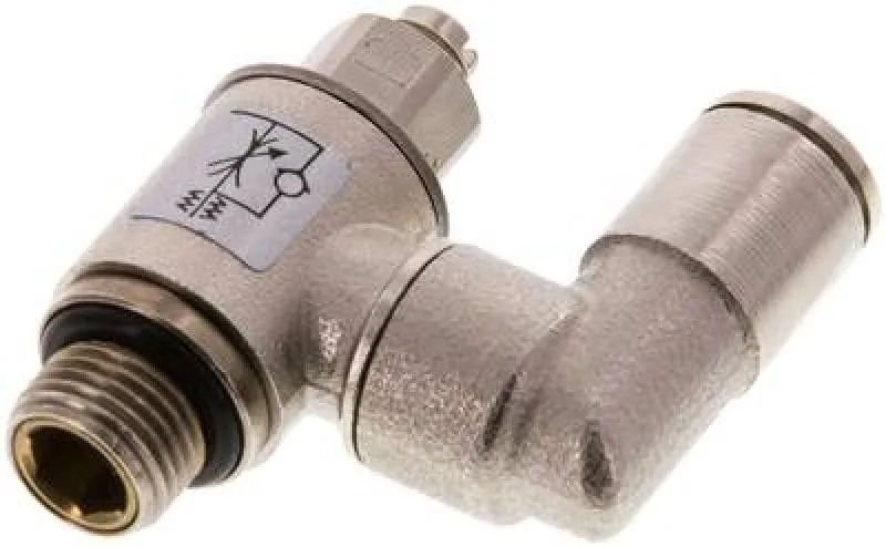 IQS Drosselrückschlagventil gerade Form – mit Schlitzschraube MSV – alle Größen 4mm bis 12mm
