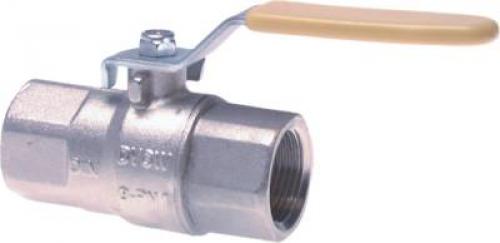 Kugelhähne 2-​teilig Messing vernickelt IG für den Einsatz in Sauerstoffanlagen, bis 63bar, alle Größen