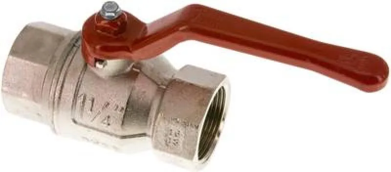 Einschraub-Kugelhähne 2-teilig Messing vernickelt – IG/AG, voller Durchgang, 14–50 bar, alle Größen