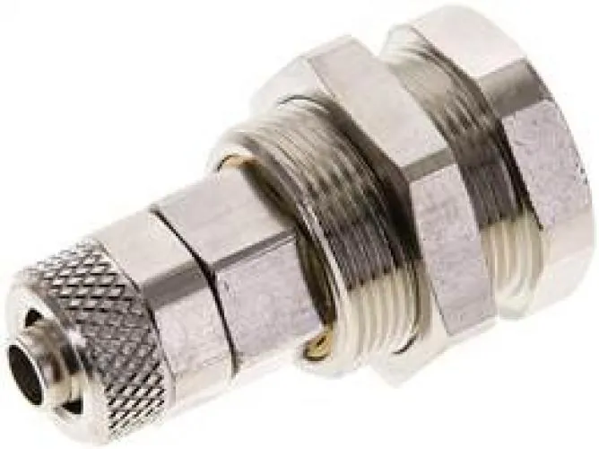 Abreiß-Kupplungsdosen mit Überwurfmutter & Schottgewinde, NW 5, Messing vernickelt, alle Größen von www.pneumatikshop-online.de