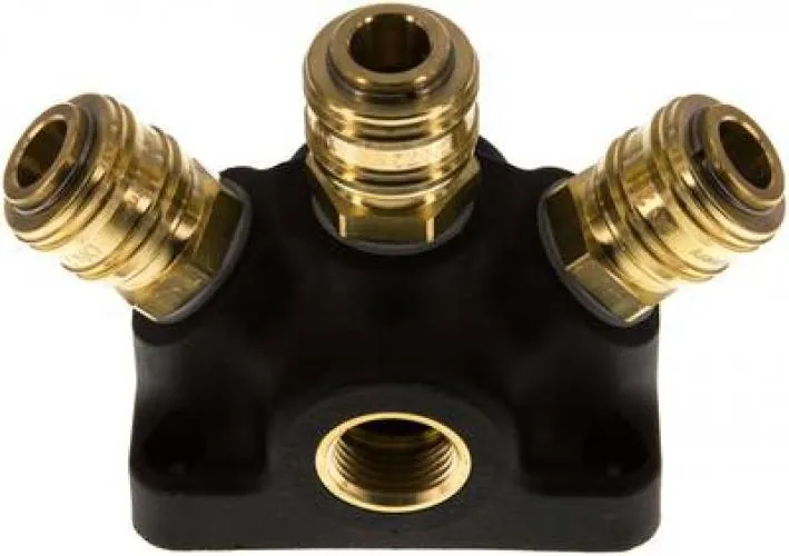 Wanddose mit Innengewinde und Kupplungsdose NW 7,2 Kunststoff