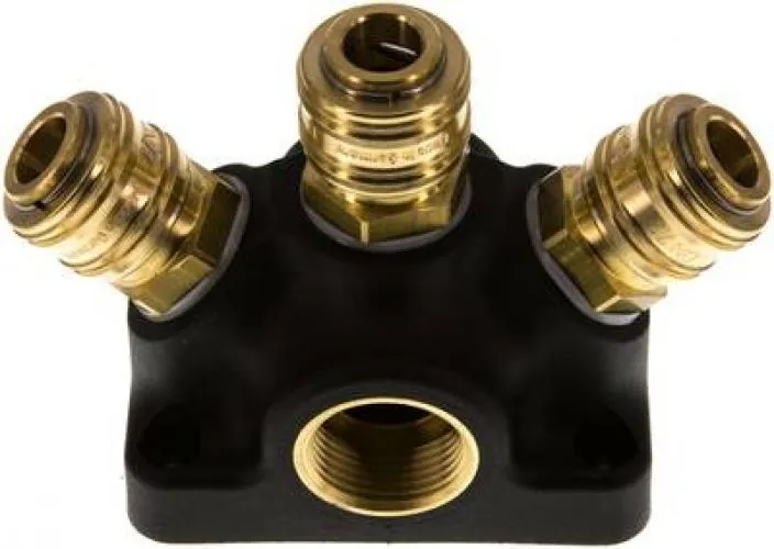 Wanddose mit Innengewinde und Kupplungsdose NW 7,2 Kunststoff