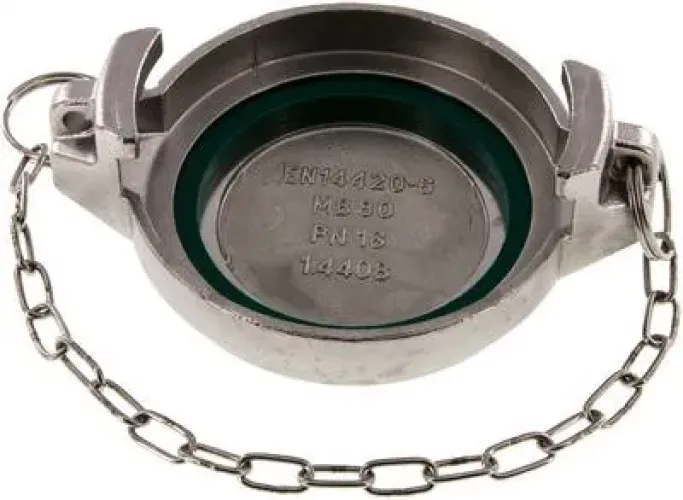 Verschlusskappen MB für Tankwagen V-Teile Edelstahl 1.4401