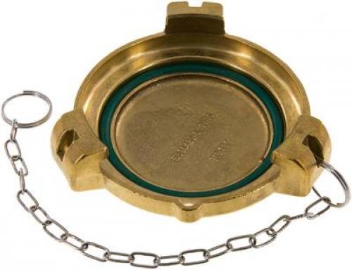 Verschlusskappen für Tankwagen-Kupplungen (V-Teil), Messing, alle Größen