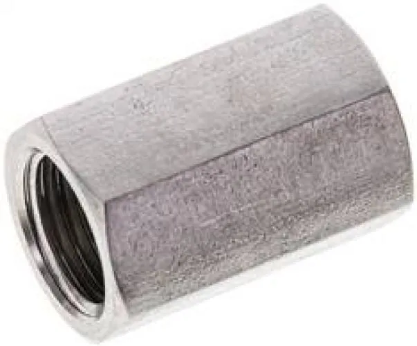 Hochdruck-Muffe Edelstahl 1.4571 massiv bis 350 bar