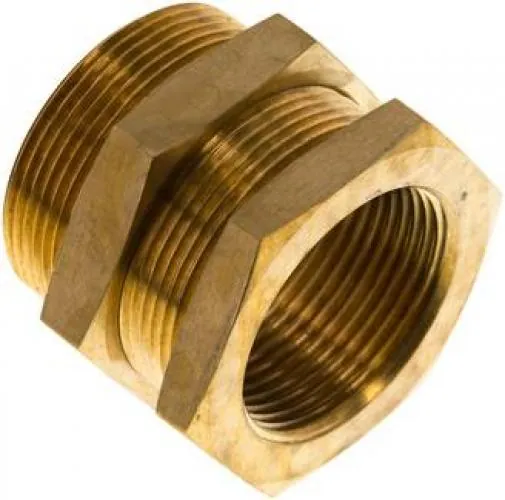 Schottverschraubung aus Messing, für Plattenmontage, bis 16 bar, alle Größen