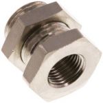 Schottverschraubung PN 16 M5 bis 1" Muffe Messing Schott Verschraubung Verbinder 