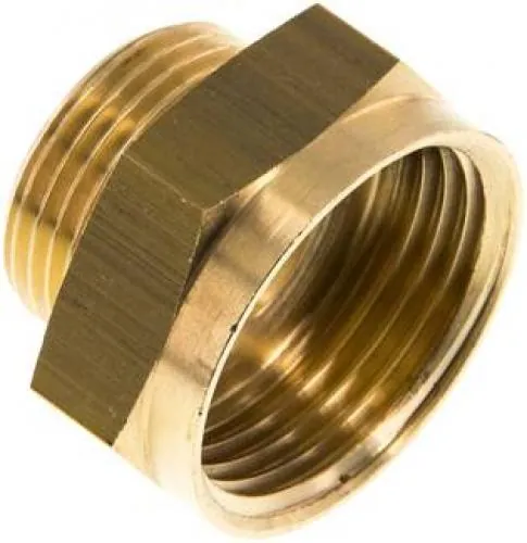 Reduziernippel Messing mit zylindrischem Außen- und Innengewinde bis 16 bar, alle Größen