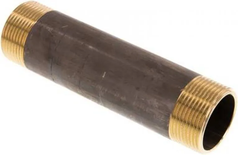 Rohrdoppelnippel aus Messing, ähnlich EN 10241 (DIN 2982), bis 16 bar, alle Größen