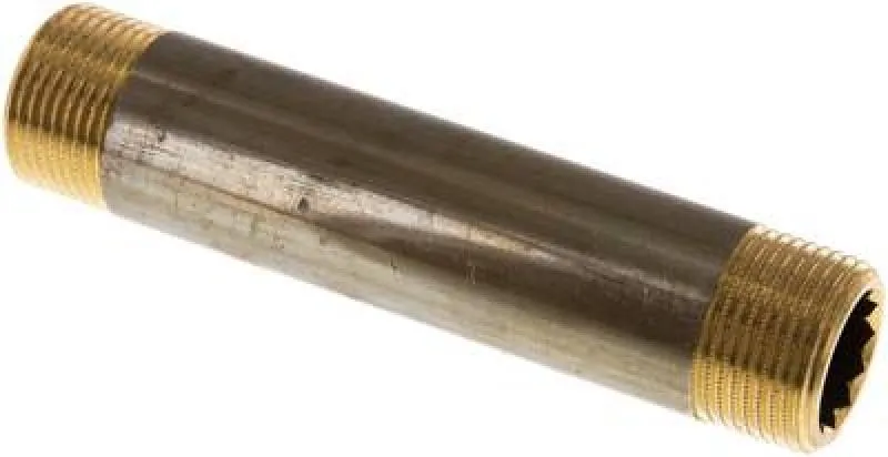 Rohrdoppelnippel aus Messing, ähnlich EN 10241 (DIN 2982), bis 16 bar, alle Größen