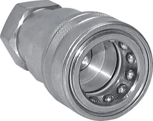 Hydraulikkupplung Innengewinde ISO 7241-1 B Stahl verzinkt (auch NPT-Gewinde verfügbar)