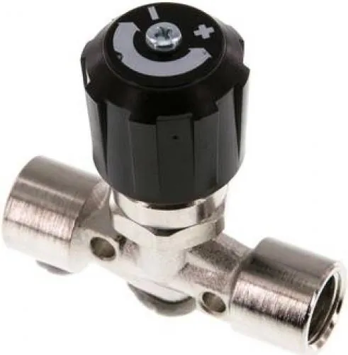 Nadel-Absperrventile Messing vernickelt für Schalttafeleinbau, PN 18, alle Größen