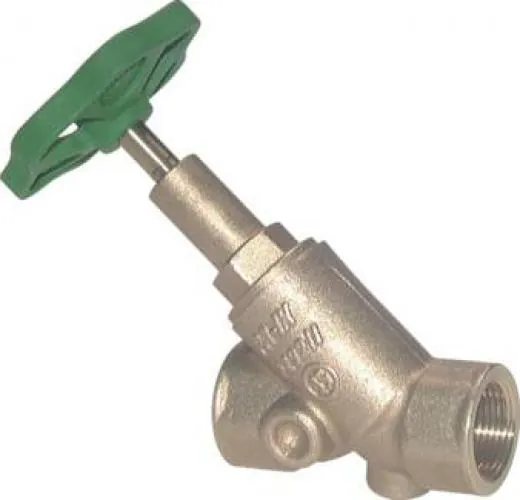 Schrägsitz-Muffen-Absperrventile (Freistromventile) Messing DVGW PN 10, alle Größen