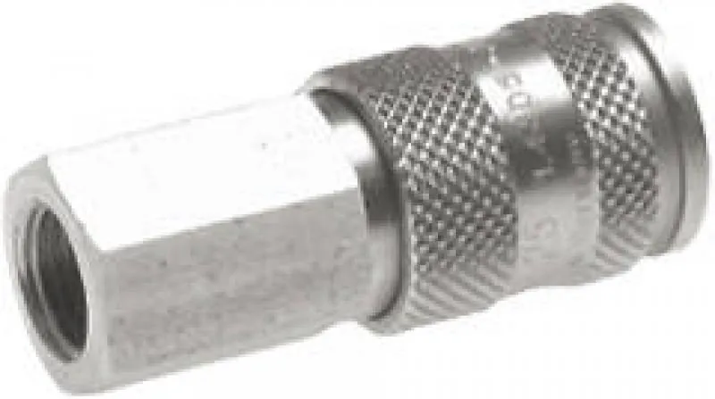 Kupplungsdosen mit Innengewinde, NW 7,2, Edelstahl 1.4404, verschiedene Größen