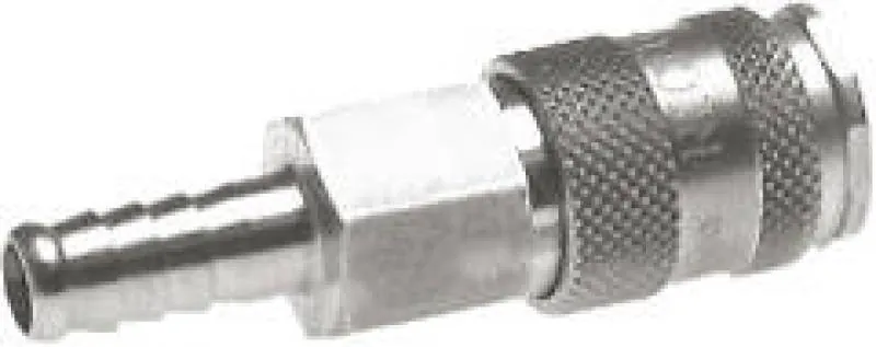 Kupplungsdosen mit Schlauchtülle, NW 7,2, Edelstahl 1.4404, verschiedene Größen