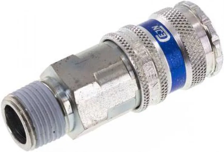 Kupplungsdose Außengewinde Kugelverriegelung NW 7,2 Stahl verzinkt (CEJN/Eurostandard)