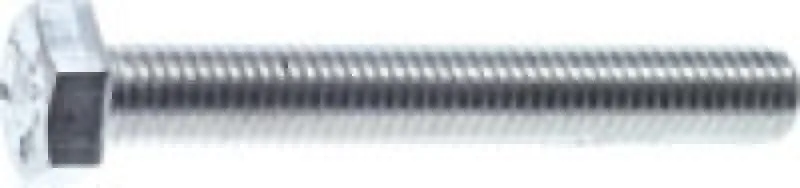 Sechskantschraube Stahl verzinkt 8.8 Gewinde bis annähernd Kopf DIN 933 / ISO 4017, alle Größen