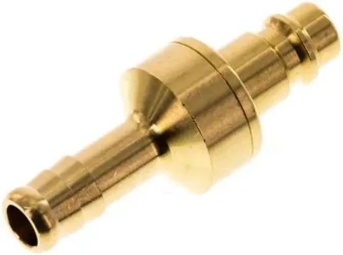 Kupplungsstecker NW 7,2 mit Schlauchtülle – Messing (alle Größen)