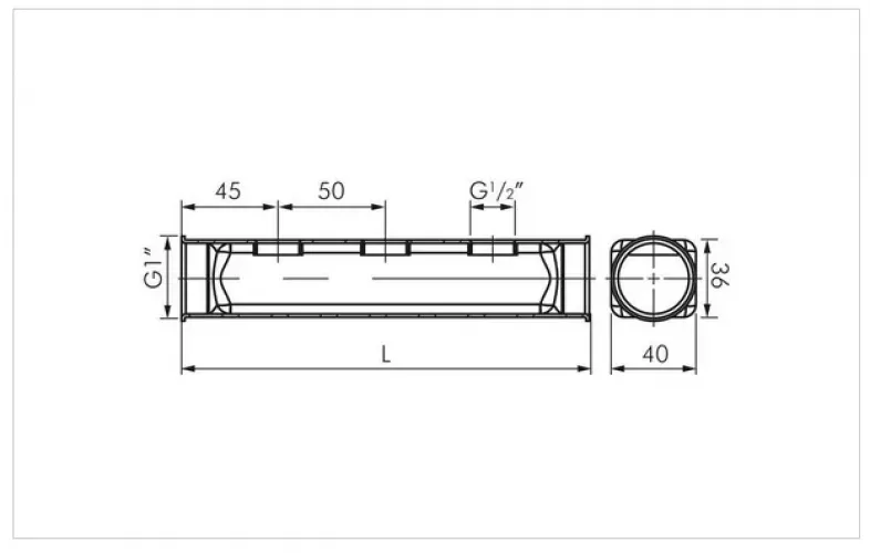 Detailaufnahme der geschliffenen Oberfläche und der Montagebohrungen (AISI 304/316)