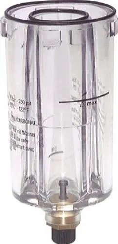 Kunststoff 1 Ersatzbehälter aus Metall und Kunststoff für Kombi-Wartungseinheiten