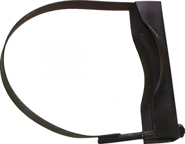 Universelle Behälterbefestigung in schwarzer Ausführung für Druckluftbehälter