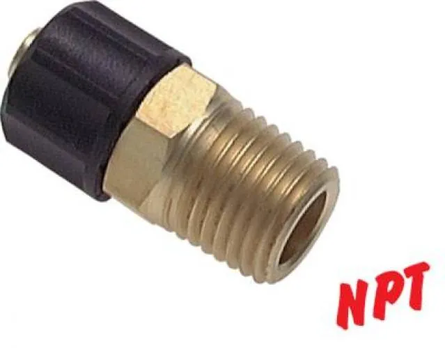 Verschraubungen mit NPT-​Gewinde Messing bis 15 bar, alle Größen von www.pneumatikshop-online.de