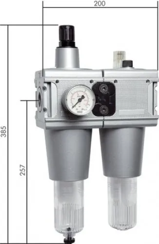 Detailansicht Aventics Wartungseinheit Multifix Baureihe 5 13500 l/min