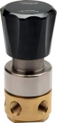 Hochdruck-Druckminderer aus Messing für Gasdrücke bis 414 bar