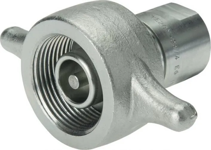 Hydraulik-Schraubkupplung (Festhälfte) mit Innengewinde, Stahl verzinkt