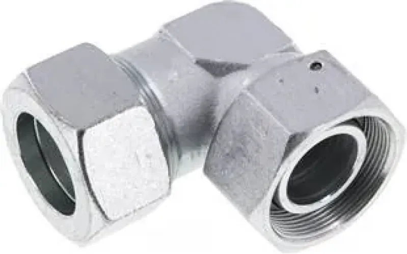 Einstellbare Winkel-Schneidringanschlussverschraubungen mit Dichtkegel O-Ring Stahl verzinkt ISO 8434-1 alle Größen