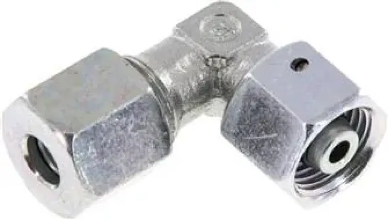 Einstellbare Winkel-Schneidringanschlussverschraubungen mit Dichtkegel O-Ring Stahl verzinkt ISO 8434-1 alle Größen