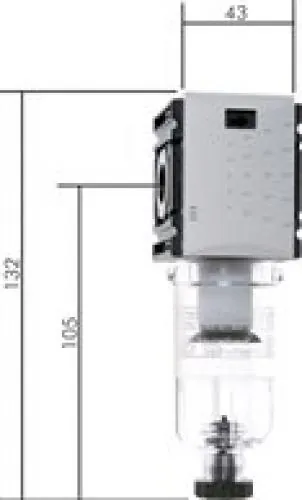 Aventics Filter Serie Futura Baureihe 0 mit transparentem Kondensatbehälter