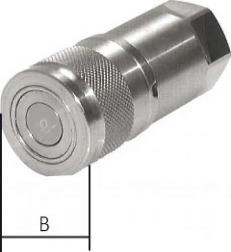 Flat-face Kupplungen CEJN mit Innengewinde, ISO 16028, Edelstahl, alle Größen von www.pneumatikshop-online.de