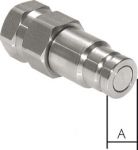 Hydraulikkupplung ISO 7241-1B, Stecker, G 3/4(IG),Edelstahl