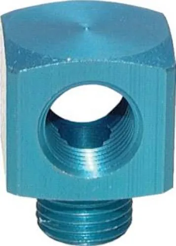 T-Anschluss aus Aluminium mit kombiniertem Innen- und Außengewinde (PN 16)