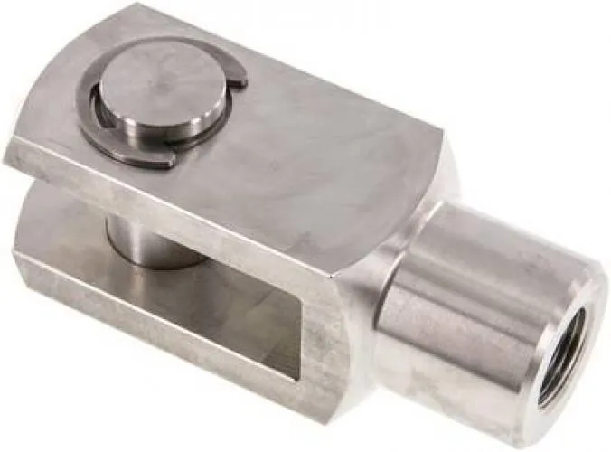 Gabelköpfe (IG) mit Bolzen aus Edelstahl 1.4305 für ISO-Kompaktzylinder, alle Größen