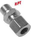 Gerade Schneidringverschraubung (NPT-Gewinde), Edelstahl Klemmring 1.4571 (NC), alle Größen von www.pneumatikshop-online.de