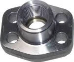 Flansche mit Innengewinde, Lochbild 6000 PSI, Stahl blank