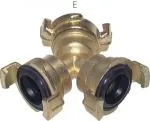 GK Y-Verteiler für Gartenschlauch-Schnellkupplungen, 40 mm, Kupplung, Verteiler, Abzweigkupplung